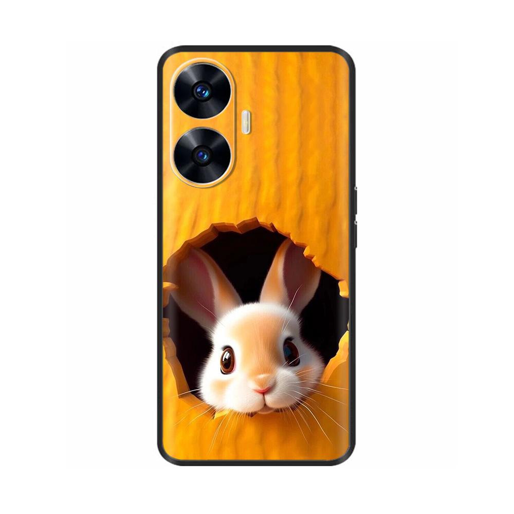Ударопрочный Чехол Для Realme C55 Чехол Животные Расписанный Мягкий Силикон ТПУ Чехол для Телефона Для Realme Narzo N55 Чехол C 55 RMX3710
