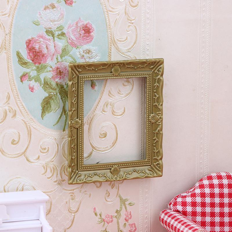 1/12 Dollhouse Vintage Simulation Photo Frame Dollhouse Mini Wall Decoration Dolls House Furniture Accessories