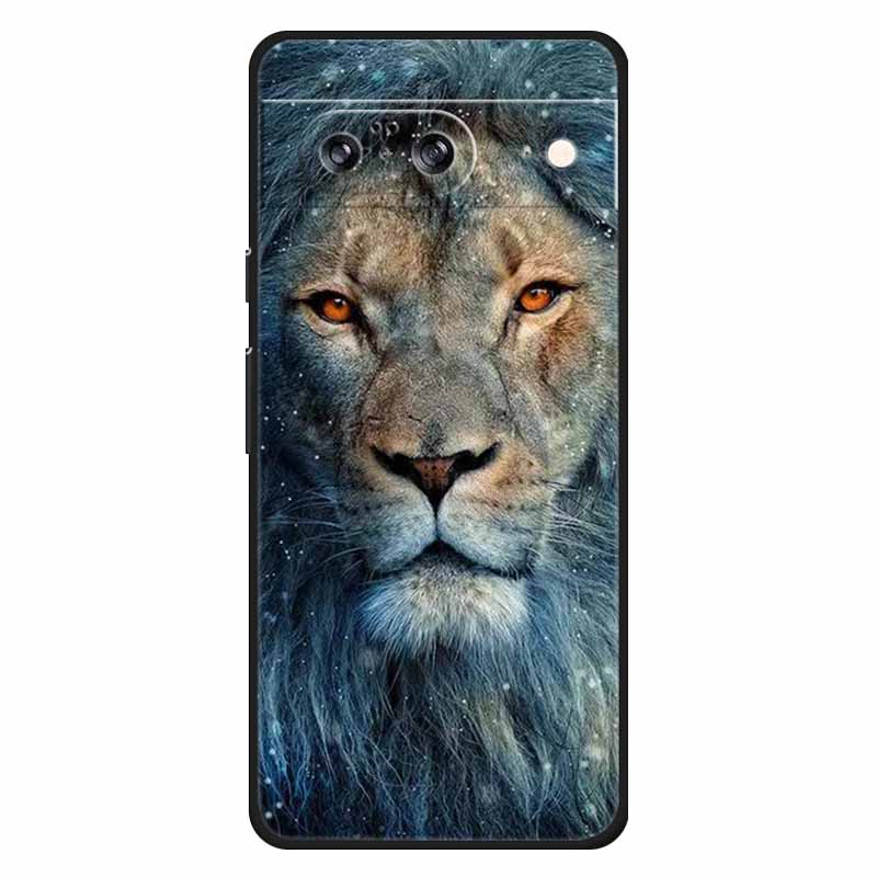 Для Google Pixel 8 / 8pro Чехол Мягкий Силикон Лев Сова Роскошные Задние Крышки Для Google Pixel 8 Pro Чехлы Pixel8 Мультяшные Корпуса