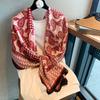 A Fashionable and Simple Checkered Style Scarf with A High End Feel A Korean Style  Niche and Light Luxury Shawl