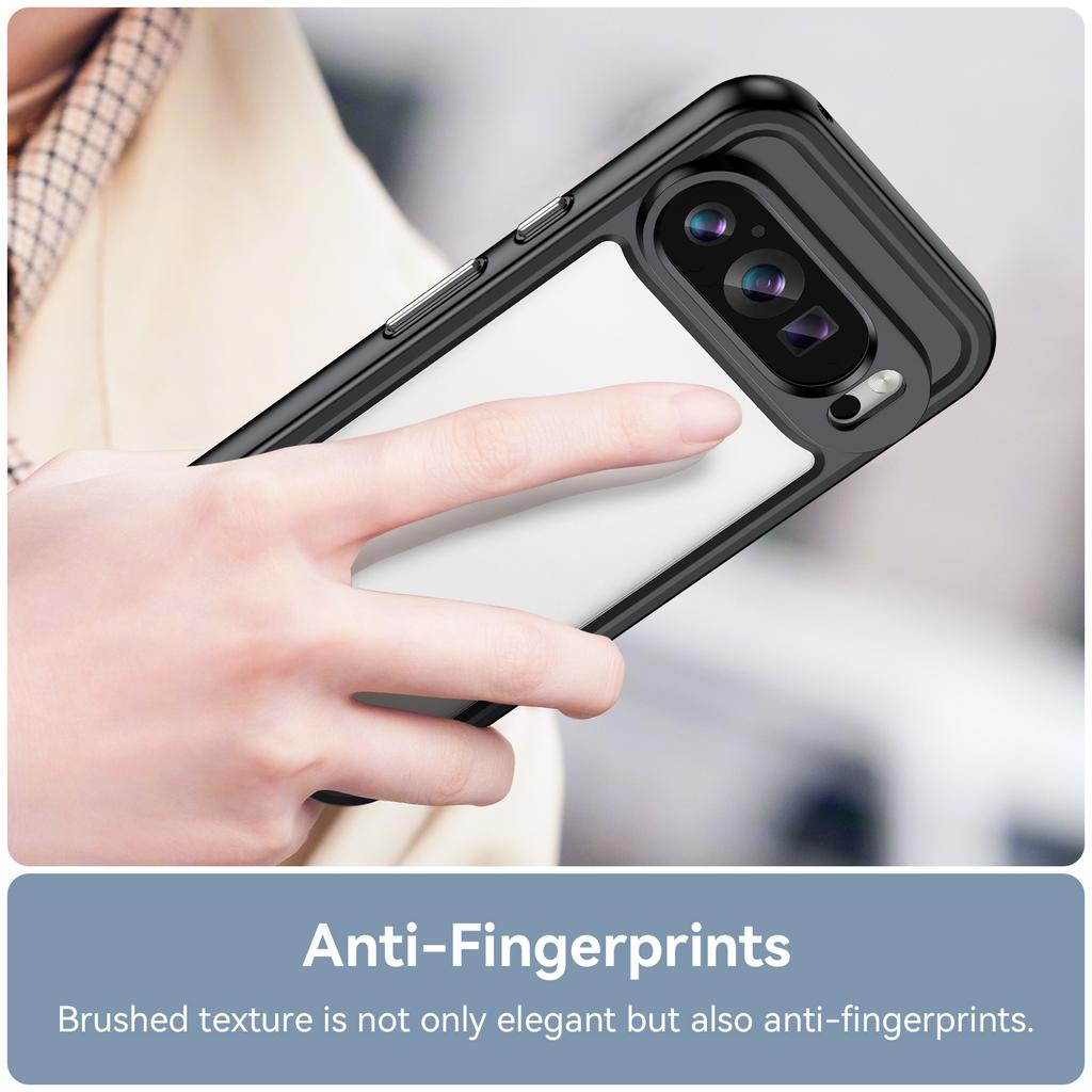 Прозрачный чехол для Google Pixel 9/Pixel 9 Pro, рамка из ТПУ, акриловая задняя крышка для телефона