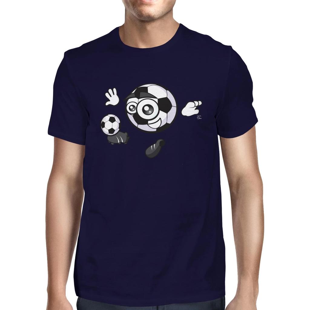 1Tee Mens Happy Football Character T-Shirt