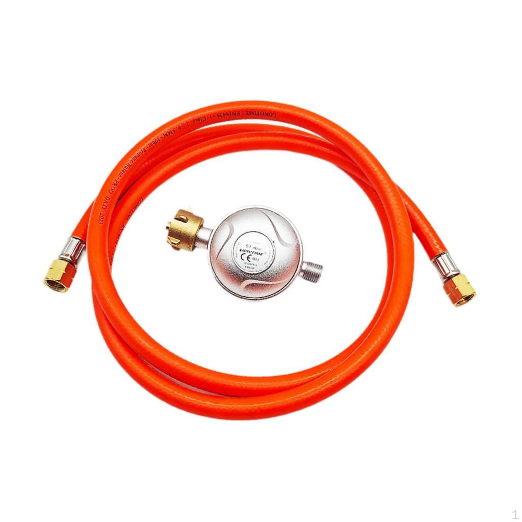 Propane Converter Hose Portable 1.5M Gas Regulator for Picnic BBQ Party