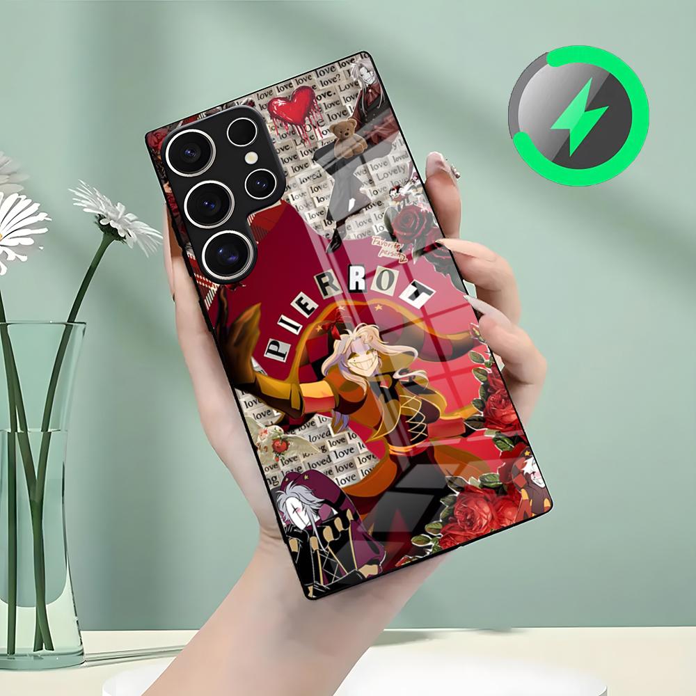 Чехол для телефона The Freak Circus Pierrot для Samsung S26 S25 S24 S23 S22 S21 S20 Edge Ultra Plus FE для Magsafe Стеклянный чехол