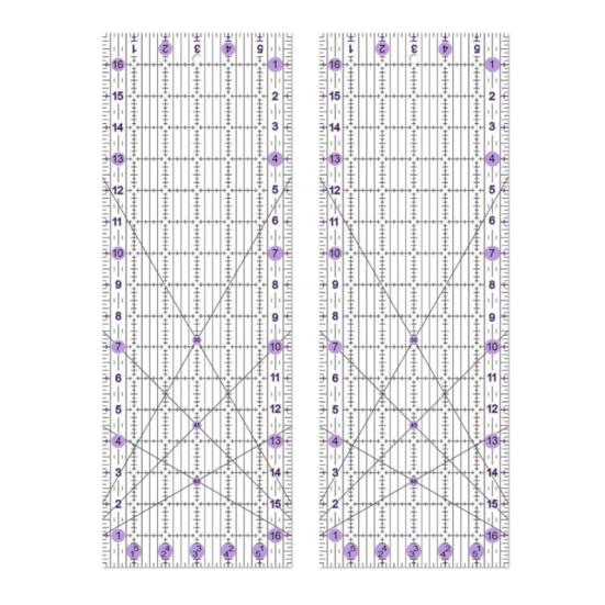 Линейка для пэчворка Акриловая линейка для шитья Прозрачный шаблон для пэчворка Режущая линейка для квадратов пэчворка Лоскутное шитье Для начинающих Швейные поделки