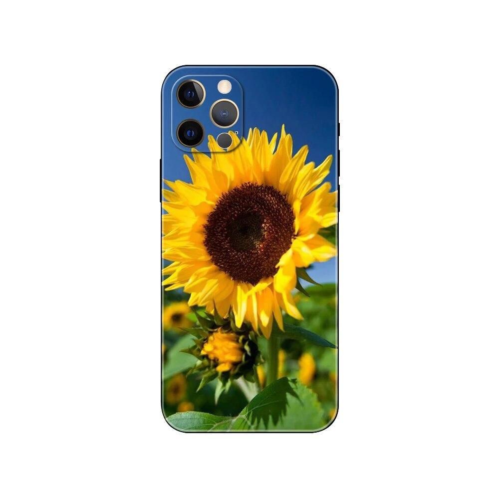 Чехол для телефона «Подсолнух» для iPhone Samsung Galaxy Redmi Xiaomi Oppo OnePlus Note SA 7 8 9 10 11 12 13 14 20 21 22 23 53 54 Pro Max Plus Ultra TPU Soft