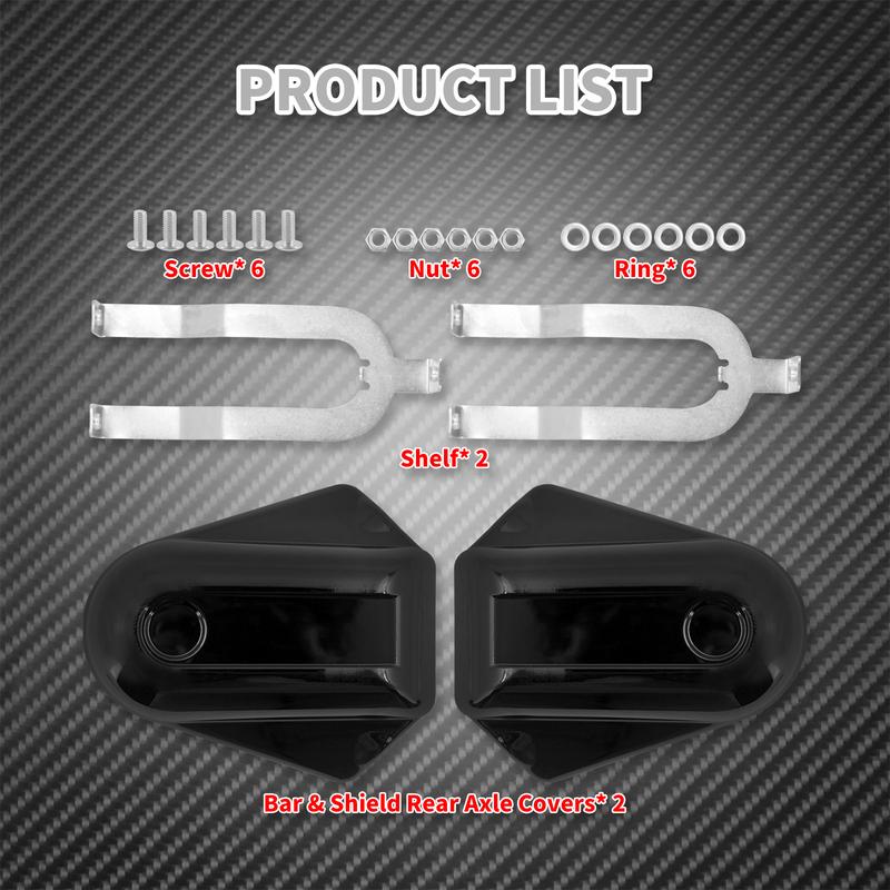 Motorcycle Bar Shield Caps Rear Axle Covers Wheel Swingarm Bolts For Harley Softail Slim FLSTN FLSTC Heritage CVO Deluxe 08-2017