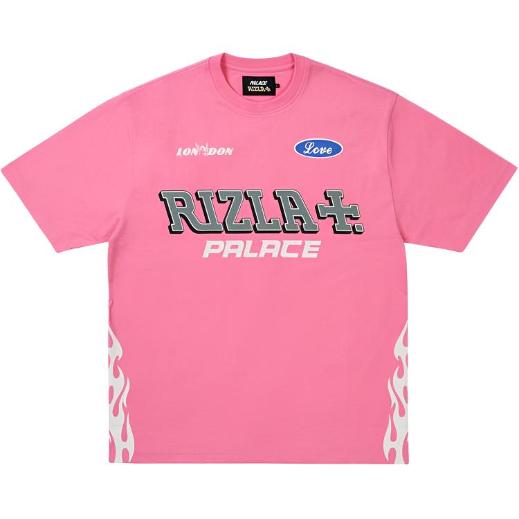 Palace Футболка Rizla Розовая Унисекс Топы P30ES252