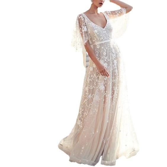 Осень Европа и Америка, новое платье ebay сексуальное кружевное платье с V-образным вырезом и открытой спиной