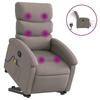 VidaXL Fauteuil Inclinable de Massage Électrique, Chaise de Relaxation avec Dossier et Repose-pied Réglables, Siège de 3204022