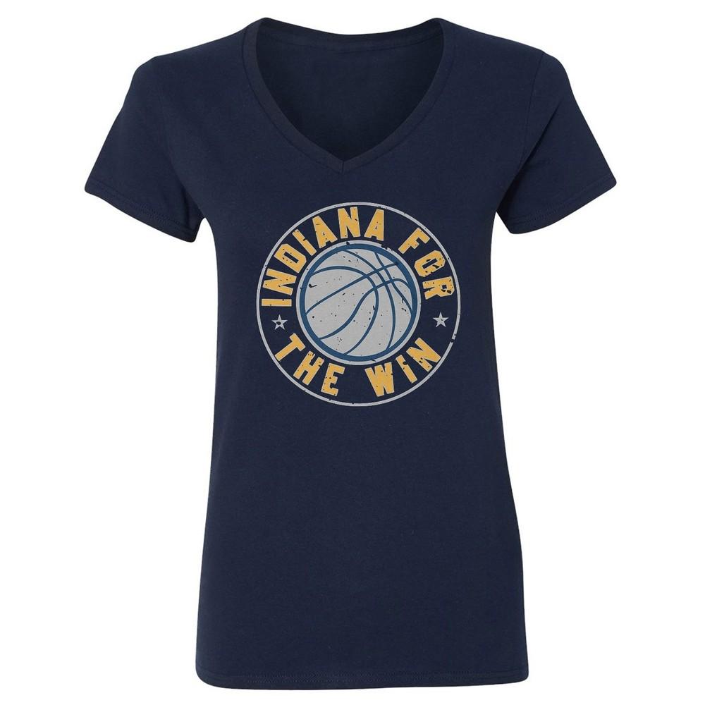 Indiana is Coming For The Win - Basketball Support Ladies' V-Neck Tshirt Unisex T-Shirt
