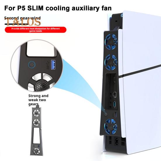 Вентилятор охлаждения игровой консоли с портом USB 3.0. Низкий уровень шума. Простая установка. Эффективный охлаждающий вентилятор с поддержкой Plug-Play. Радиатор для PS5 Slim.