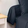 Taie de traversin - Horizon - 85 x 185 cm - 100% coton - Bleu encre - 57 fils/cm²