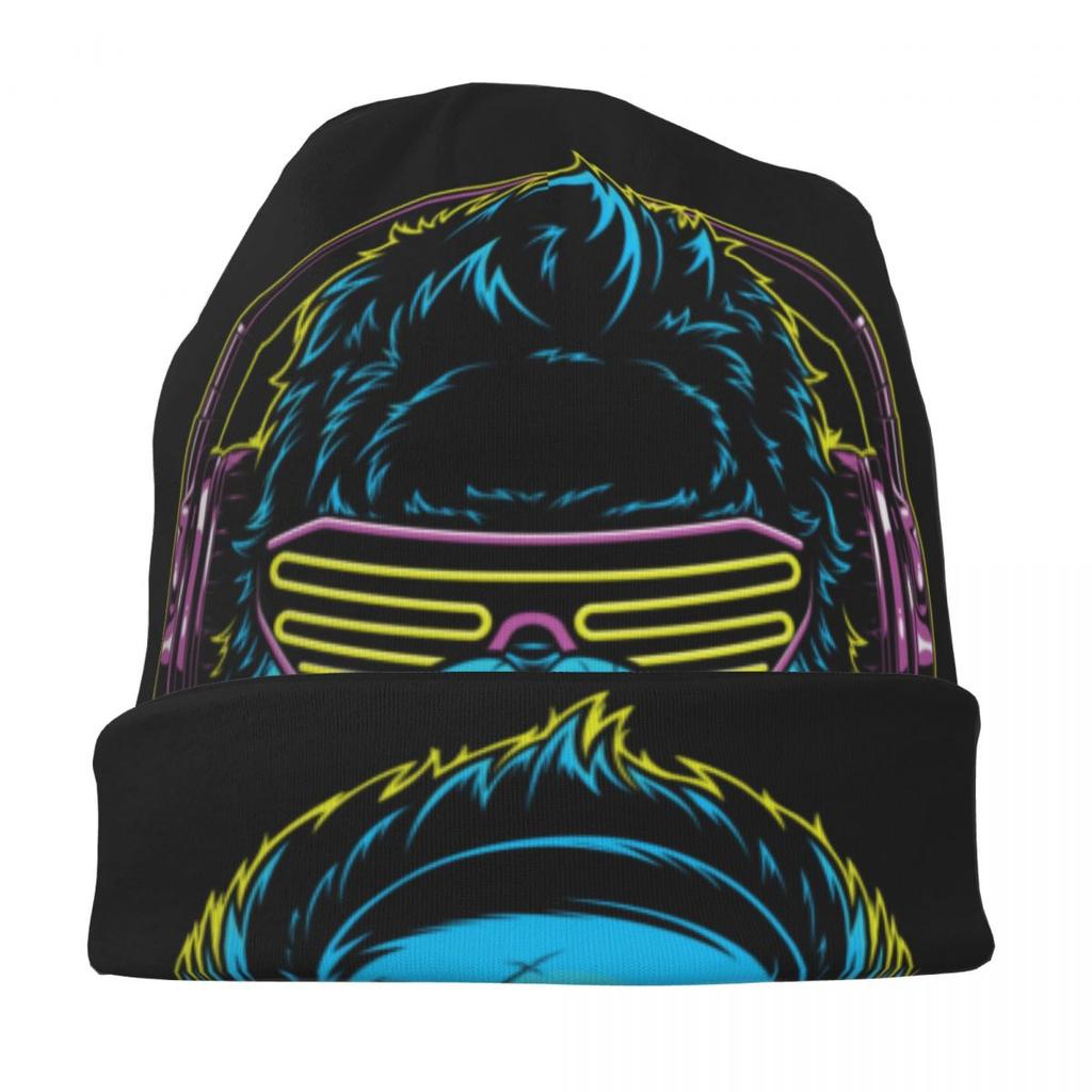 Шапки с капюшоном Monkey Dj Gorilla, вязаная шапка, крутые уличные шапочки с черепами в виде животных, шапки унисекс, теплая шапка двойного назначения