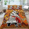 Новая мода автомобильная живопись домашнее постельное белье пододеяльники с наволочкой подростковые мужские постельные принадлежности костюм один двойной королевский размер