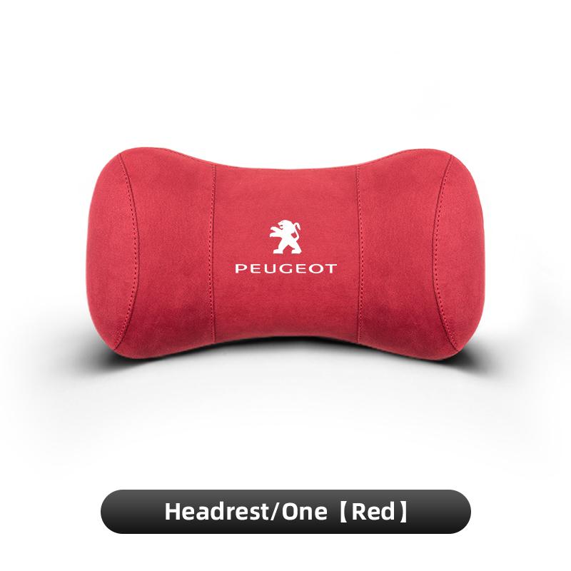 Suede Headrest Car Breathable Memory Foam Neck Pillow For Peugeot 208 3008 308 207 107 508 607 406 407 307 206 301 408 5008 4008
