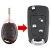 3 Buttons Car Remote Key Modified Flip Folding Fob Shell with FO21 Blade Fit for Ford Mondeo / Fiesta / Focus / KA / Transit  2002-2012