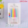 10 PCS Birthday Thread Candle Children's Creative Baking Party Cake Decoration One Year Net Red Digital Colorful Pencil