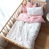 3 Pcs Baby Crib Bedding Set Cotton Bed Linens Boy Girl Cot Kit Include Pillowcase Sheet Duvet Cover Children Room Decoration