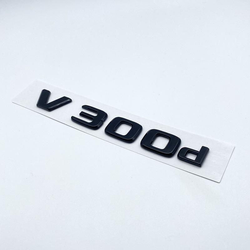 2017 буквы V250d V300d NIGHT EDITION ABS эмблема для Mercedes Benz V Class W447 автомобильный значок на крыле багажника заводская табличка с логотипом