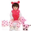 KEIUMI Кукла Reborn Bebe, игрушка, тканевое тело, Реалистичная кукла с жирафом для детей, подарки на день рождения и Рождество