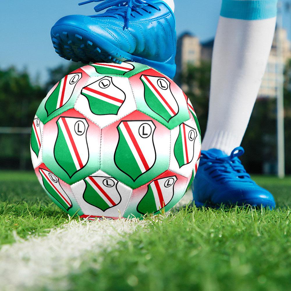 Legia Warszawafootball clubIndoor Size 5 Soccer Ball Colorful Machine Stitched PVC Competition Ready Durable High-Bounce