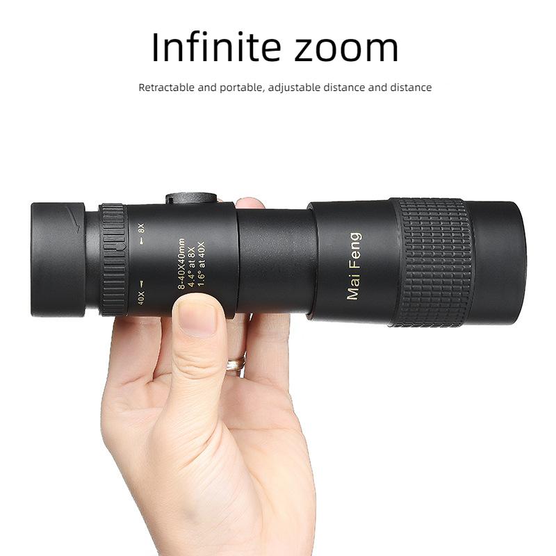 Mini Portable Hd Night Vision Monocular Telescope, High Magnification, Mobile Phone Camera, 8-40x40