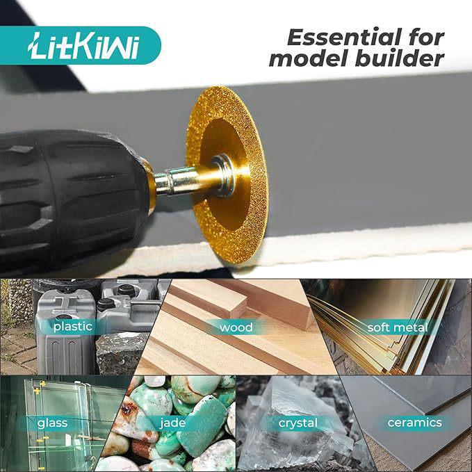 Шестигранная ручка с двойными алмазными режущими дисками для резки ПВХ труб и мини-стекла