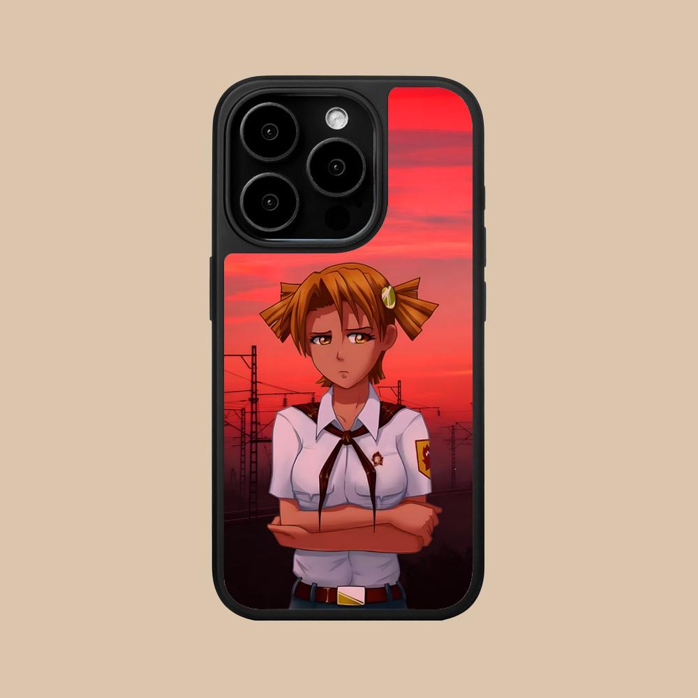 Вечное Лето Алиса Матовая Поверхность Чехол для Мобильного Телефона для iPhone 17 16 15 14 13 12 11 Air Pro Max Plus Цветной Чехол