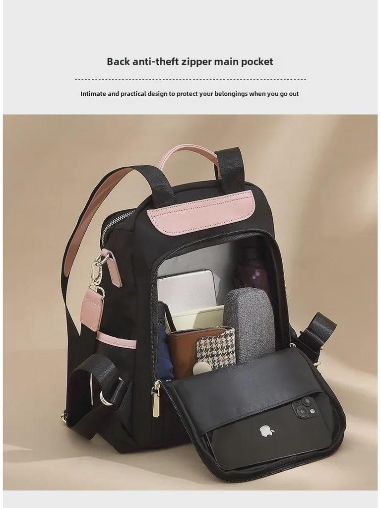 Women's Anti-Theft Oxford Canvas Backpack - 2025 Korean Fashion Trend, Stylish Travel Bag