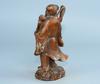 Chinese Antique Boxwood Wood Carving Exquisite Figure Statues Home  Decor Art