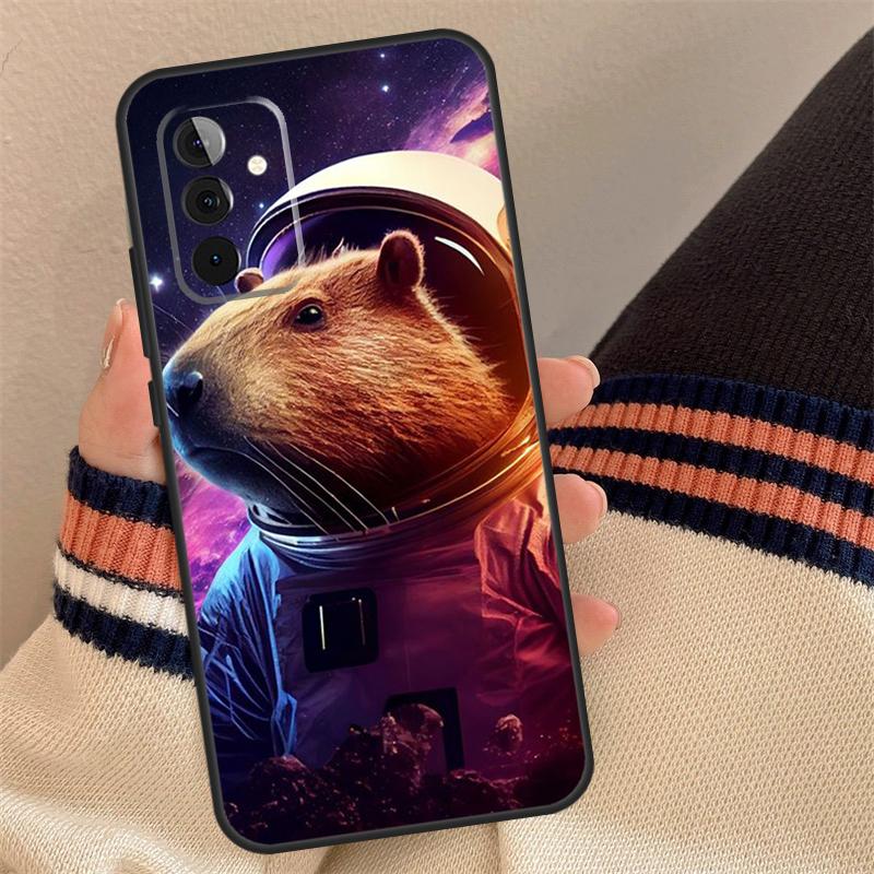 Cartoon Capybara Case For Samsung Galaxy A16 A26 A36 A56 A55 A35 A15 A52 A32 A12 A53 A33 A13 A14 A34 A54 A17
