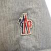 MONCLER Logo embroidery Down jacket 4 gray Men's Used