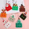 Decompression Christmas Toys Toy Keychain Santa Claus Pendant Xmas Gift Child