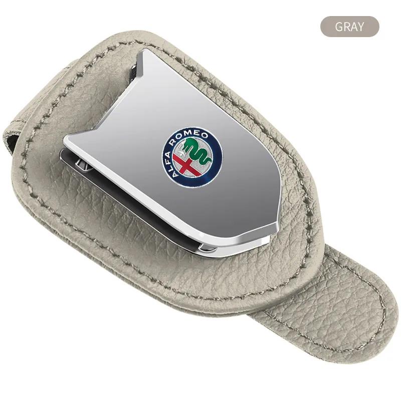 Car Stickers For Alfa Romeo Car Sunglasses Holder Glasses Ticket Card Storage Clip For Alfa Romeo Sportiva Giulia Giulietta 159