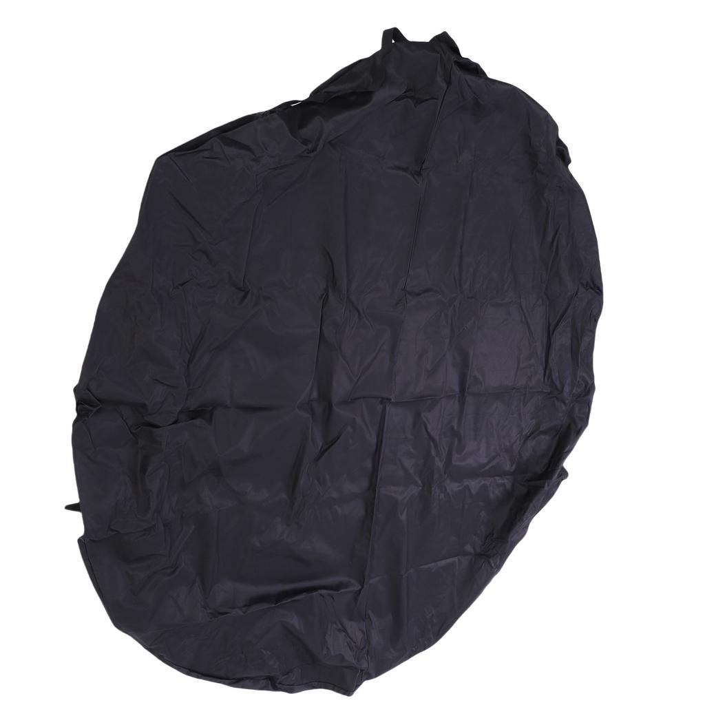 Round Fire Pit Cover for In Ground Fire Pits 600D Oxford Fabric Water Proof Outdoor Built In Stone Firepit Cover