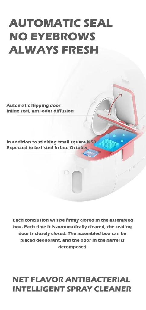 Cat little box Petkit MAX-2 Intelligent self-cleaning automatic cat box with application international version Pura Latest Model