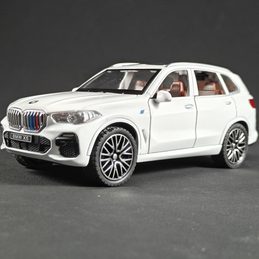 1:32 BMW X5 SUV Alloy Off Road Diecast Model Simulation Sound Light Toy Trendy Decorative Ornament Birthday Present For Friends
