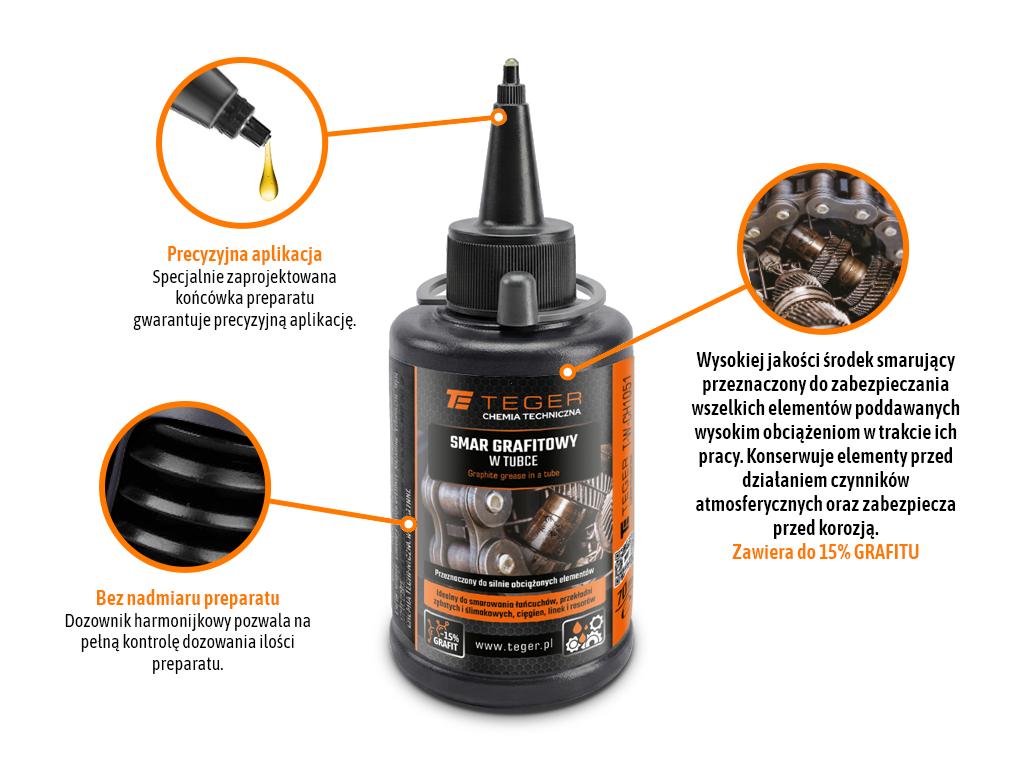 Graphite grease in a tube, 70 , Teger