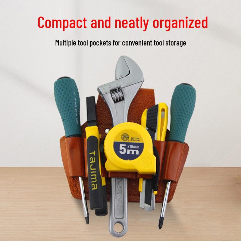 Набор электрика: Многофункциональная кобура из коровьей кожи с держателем для плоскогубцев