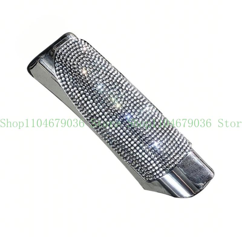 652F Sparkling for Galaxy In Your Hand Car Handbrake Grips Cover Fancy Interior Accessory for Rhinestone Parking Handle Cover