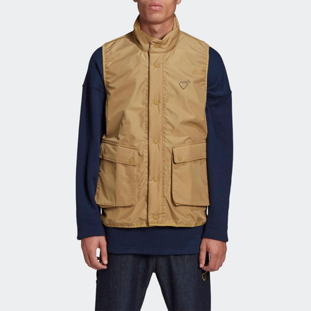 Adidas Надувной жилет X Human Made Мужская верхняя одежда цвета хаки Tan GM4184