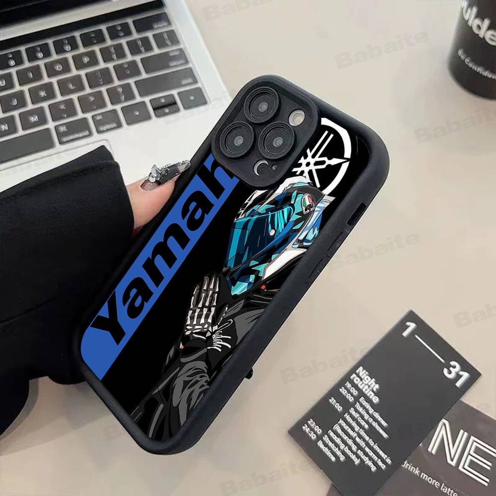 Классический чехол для телефона с логотипом Y-YAMAHAS для мотоцикла, для IPhone 17 16 E 15 14 13 12 11 Pro Max Plus, задняя крышка