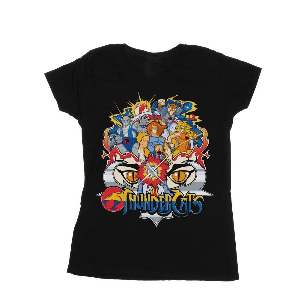 Thundercats Womens/Ladies Action Group Shot Cotton T-Shirt