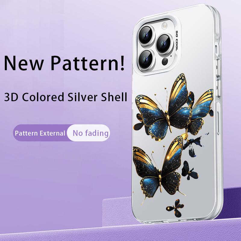 Модный чехол-бабочка для iPhone 16E 16 15 14 13 12 11 Pro Max XR X XS 7 8 14 15 Plus SE2 SE4 SE 2022 2020 2025