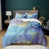 Home Textile Marble Texture Three-Piece Gradual Change Quilt Cover Digital Printing Bedding