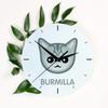 Burmilla -Zegar Mdf Z Grafiką I Napisem Marki Art-Dog