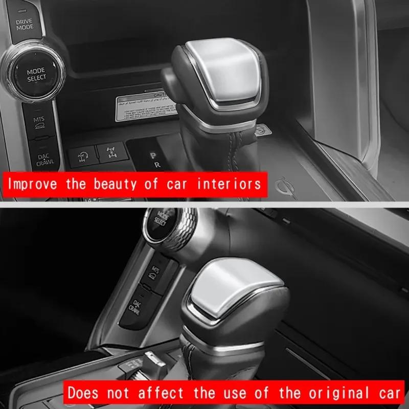 For Toyota Land Cruiser 250 Prado LC250 2024 center console Gear Shift Knob Gear Head cover Sticker Interior Accessories