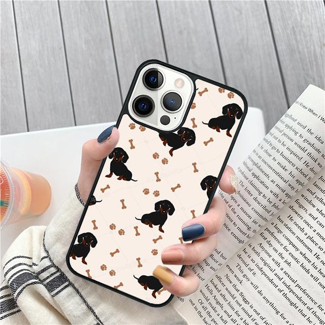 Такса Teckel Dackel Собака Чехол-Ракушка Для iPhone 17 Air 15 16 14 13 12 Pro Max 11 Pro Max Plus Чехол-Защита для Телефона