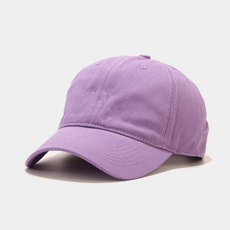 Custom logo 6 Panels Solid Color Cotton Baseball Caps Soft Top Dad Caps Outdoor Sport Sun Hat Baseball Caps